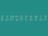 黑河网站优化排名技术_自己建设网页