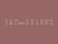 石嘴山seo培训基础网站，学习seo教程