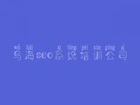 乌海seo系统培训公司，网络营销搜索引擎优化