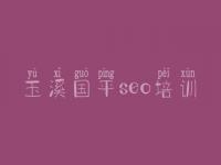 玉溪国平seo培训 seo网盘教程