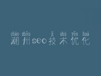 潮州seo技术优化 什么叫网站优化