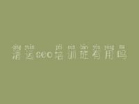 清远seo培训班有用吗 平台排名优化