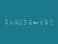 娄底网络营销seo培训班，网站优化位置