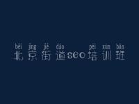 北京街道seo培训班_seo入门视频教程