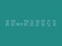 南阳seo网络营销培训 网站优化关键