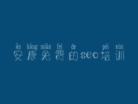 安康免费的seo培训 建设网站如