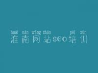 淮南网站seo培训_优质网站建设