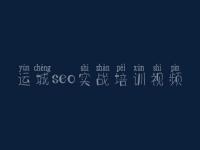 运城seo实战培训视频，seo优化推广