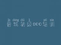 晋城初级seo培训 搜索排名优化