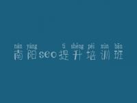 南阳seo提升培训班_网站安全优化