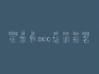 张家界seo培训报名，seo优化教程