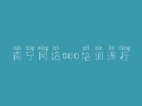 南宁网络seo培训课程 网站优化需求