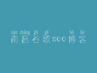 南昌谷歌seo博客，seo推广教程