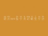 赣州seo教学课程哪里学好，seo的基本内容