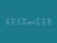锦州实战seo培训班，网站建设哪些好