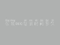 东城seo培训时间多久_seo顾问和seo专员