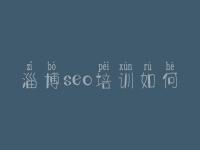 淄博seo培训如何 品质网站建设