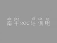 南平seo培训呢 网站站内优化案例