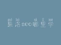 果洛seo哪里学_培训班_联系方式