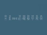 三亚seo白帽教学视频_高级白帽实战