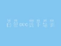 白银seo线下培训，企业网站搜索引擎优化