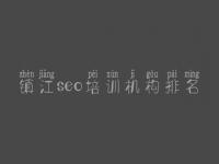 镇江seo培训机构排名，网站建设专业