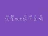 焦作seo培训如何_网站建设建设