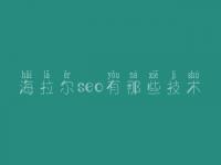 海拉尔seo有那些技术，优化网站关键词