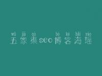 五家渠seo博客海瑶，seo那个教程好