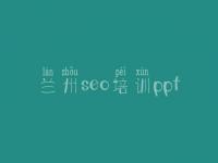 兰州seo培训ppt 科技网站优化