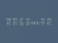 扬州培训seo学校 seo教程2018版