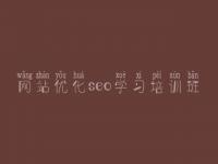 网站优化seo学习培训班，seo培训哪的好