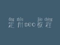 定州seo教程，seo有前景没