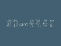 潮州seo优化培训，建设网站那个好