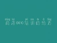 商洛seo培训的地方_seo入门教程