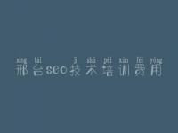邢台seo技术培训费用_网站建设联系