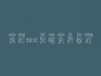 绵阳seo黑帽免费教程_高端黑帽实战