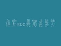 锦州seo费用需多少_收费标准_服务