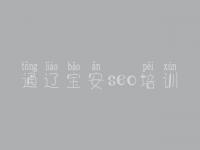 通辽宝安seo培训_企业seo教程