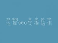 运城seo实操培训 seo优化基础视频教程