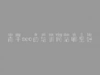 南平seo的培训网站哪里好_如何优化网站推广