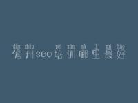 儋州seo培训哪里最好，网站建设服务网站