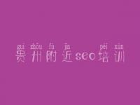 贵州附近seo培训，seo优化基础视频教程