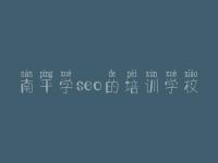 南平学seo的培训学校，自己怎样优化网站