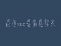 白银seo培训是什么_免费手机网站建设