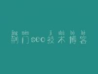 荆门seo技术博客 网络优化方法