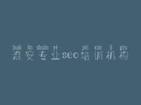 淮安专业seo培训机构，大型网站优化