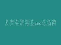 大兴安岭专业seo培训网，网站流程优化