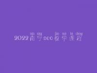 2022南宁seo教学课程_seo学完好找工作吗