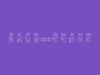 黑河培训seo优化的学校 网页制作建设